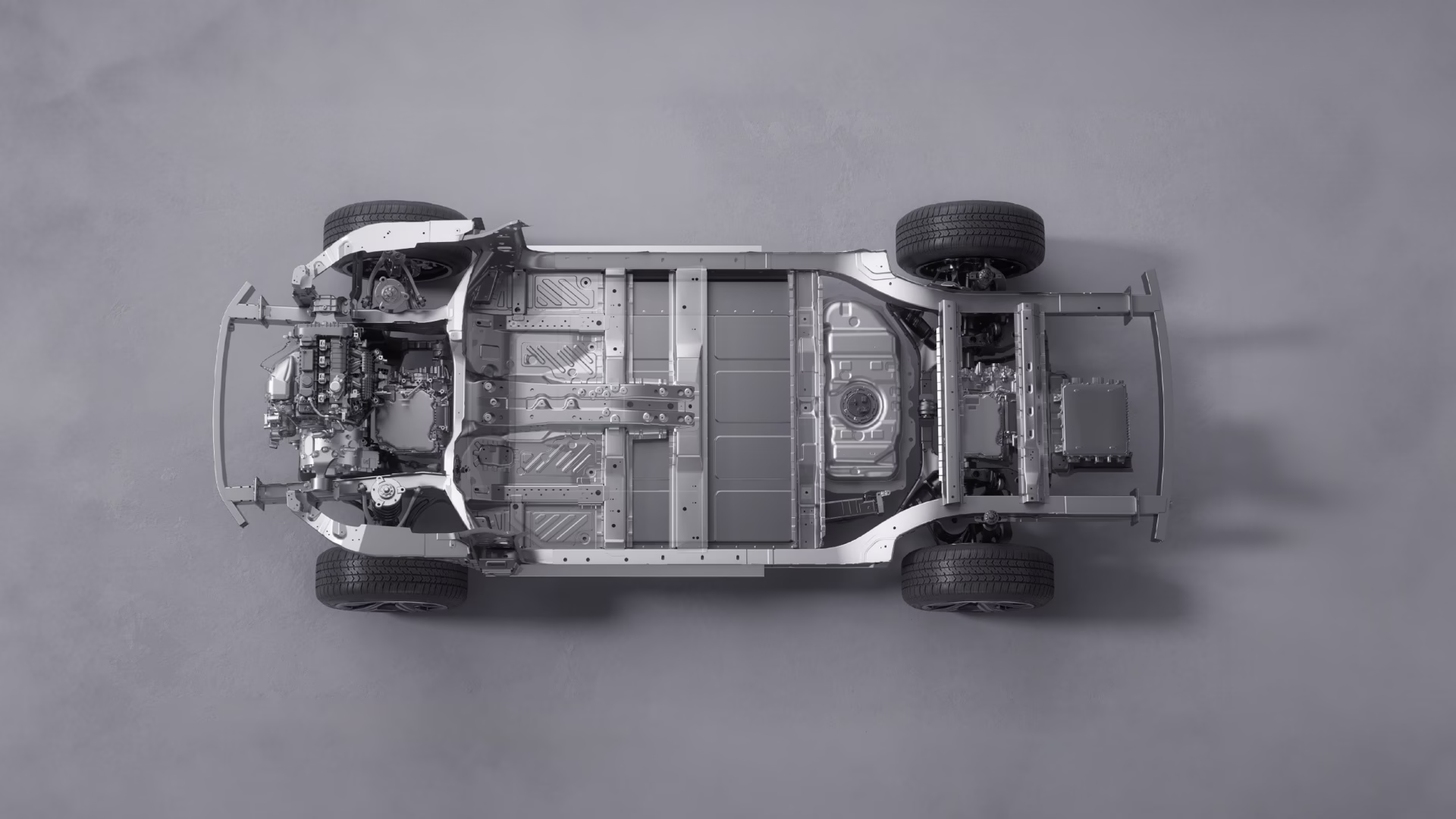 Chassis totalmente em alumínio
